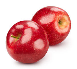 Red apple isolated on white