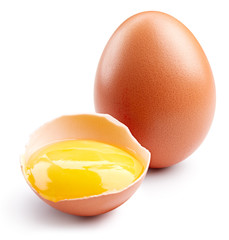 Egg isolated on white