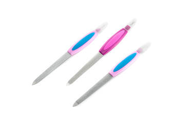 Set of new, beautiful nail files