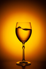  glass with water splash