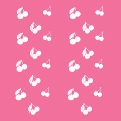 Pattern with cherries. - Illustration.