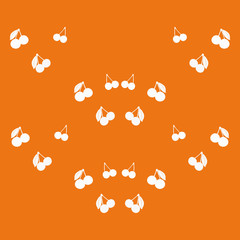 Pattern with cherries. - Illustration.