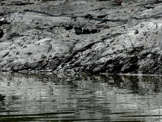 mud with water reflection