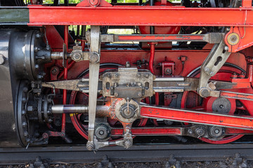 old locomotive at the railway station