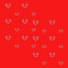 Pattern with cherries. - Illustration.