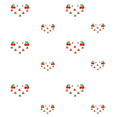 Fototapeta na wymiar Pattern with cherries. - Illustration.
