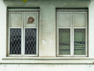 old window on vintage home