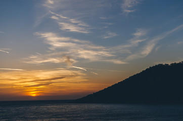 Mediterranean sunset. Oludeniz, Turkey
