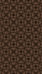 Ornate geometric pattern and two-tone abstract background