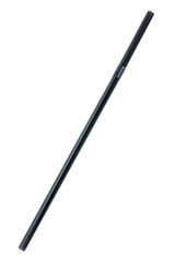 Straight plastic drinking straw isolated on white background