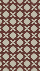 Ornate geometric pattern and two-tone abstract background