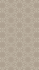 Ornate geometric pattern and two-tone abstract background