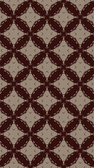 Ornate geometric pattern and two-tone abstract background