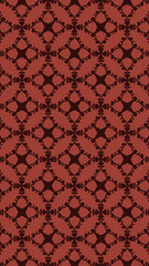 Ornate geometric pattern and two-tone abstract background