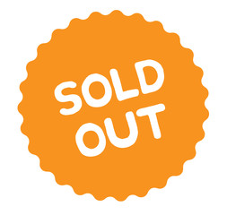 sold out stamp on white