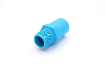 PVC Pipe connections, PVC Pipe fitting, PVC Coupling isolated on white background.