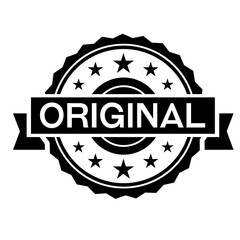 original stamp on white