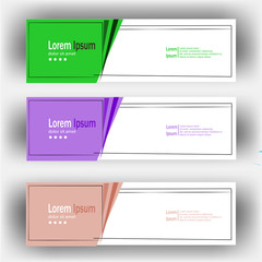 abstract modern geometric header banner template illustration vector