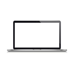 Modern laptop. Vector illustration.