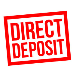 Direct Deposit stamp