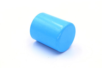 PVC Pipe connections, PVC Pipe fitting, PVC Coupling isolated on white background.