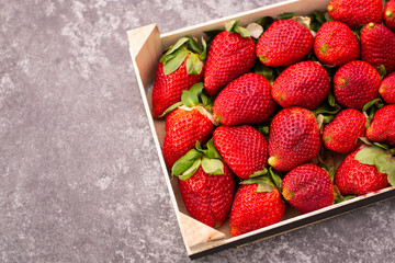 strawberries in a box