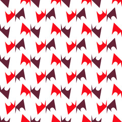 Bright seamless pattern with alternate geometric elements.