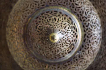 Arabic ceiling lantern, locally made in Souq Waqif Doha Qatar