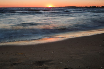 sunset on the beach