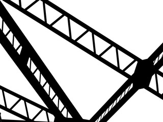 silhouette structure of the bridge