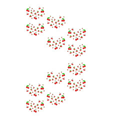 Pattern with cherries. - Illustration.