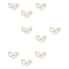 Pattern with cherries. - Illustration.