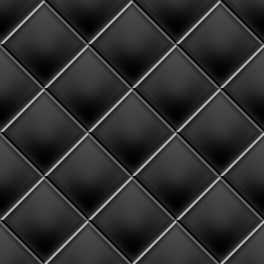 Seamless luxury black pattern and background. Genuine Leather. Vector illustration