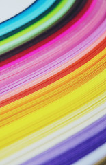 Obraz premium Rainbow paper abstract macro