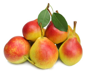 Pears isolated on white background