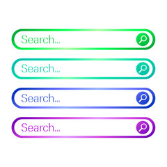 Obraz premium Search web form for website, element of interface
