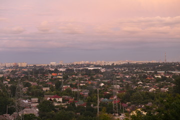 aerial view of the city