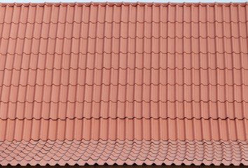 Roof house with tiled roof