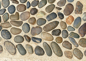 Massage stone walkway texture
