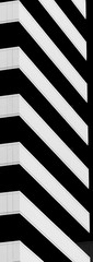 Architectural building pattern black and white
