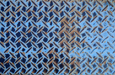 grunge blue metal plate texture