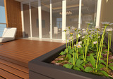 3D Rendering Modern Terrace