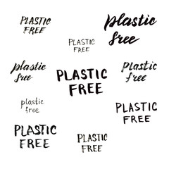 Plastic free lettering