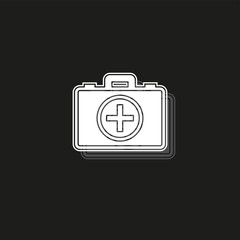 first aid bag icon - medical box - emergency icon - health care