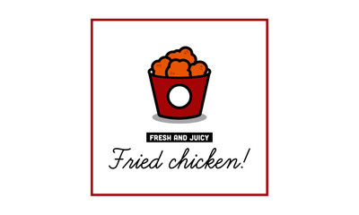 Hot and juicy fried chicken