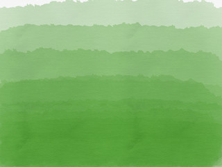 Hand draw watercolor abstract green background