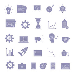 Search Engine Optimization Vector Outline Icons. SEO Elements.