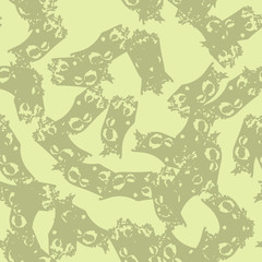 Fototapeta na wymiar Desert camouflage of various shades of green and yellow colors
