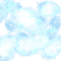 Hand draw watercolor blue background abstract texture