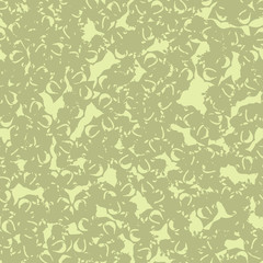 Desert camouflage of various shades of green and yellow colors